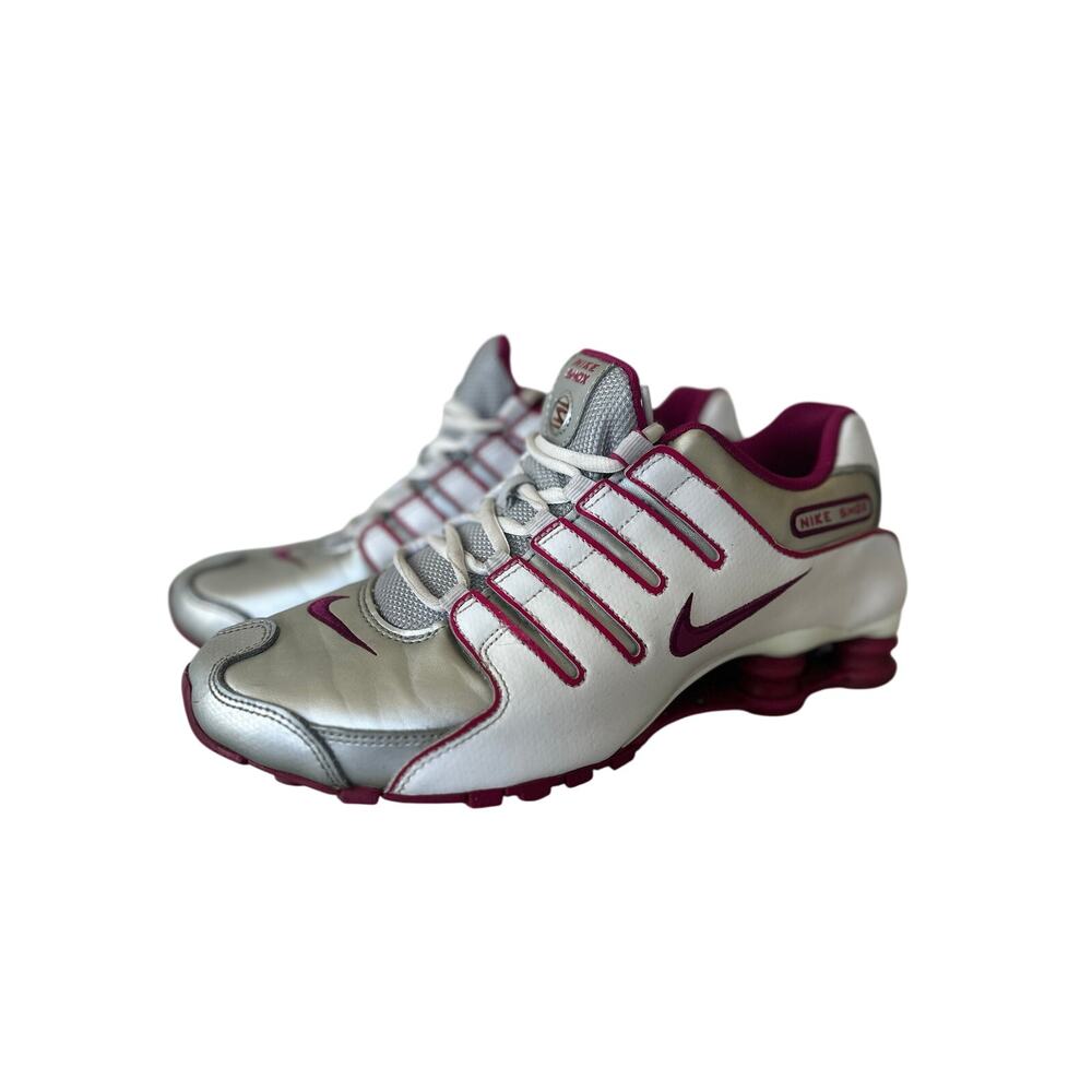 Nike Shox Running Sneakers Silver Pink Y2K women’s size 9 retro Y2K athletic